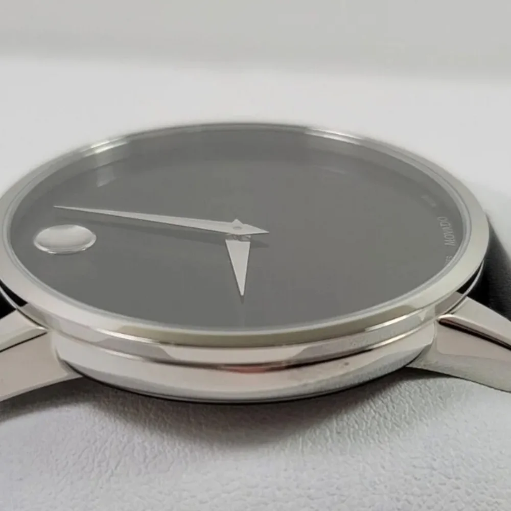 ***SOLD*** Movado Men's Museum Classic Leather Strap Watch with Black Dial - Picture 6 of 14